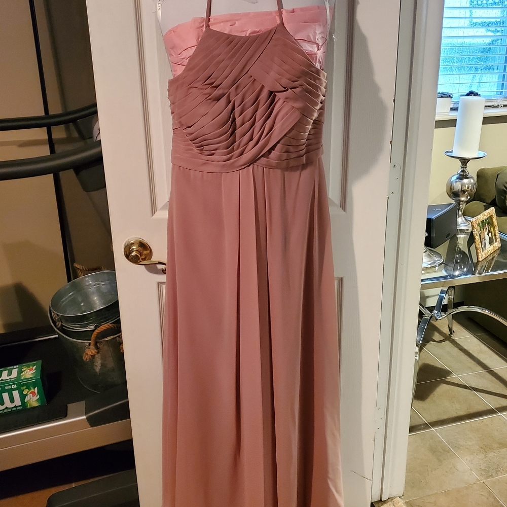 Azazie Ginger in dusty rose